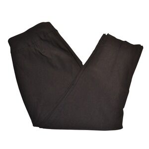 Chico's So Slimming Crop Pants Women 2 Black Good Stretch Office Casual Career